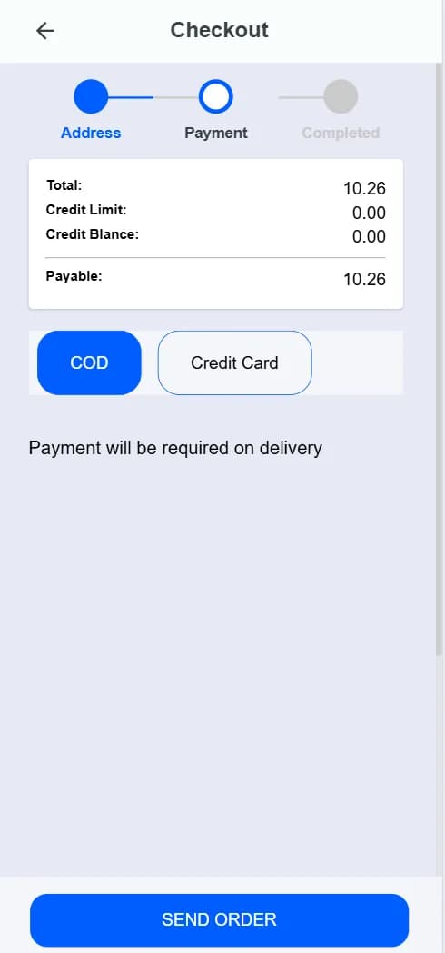 Checkout — Mobile