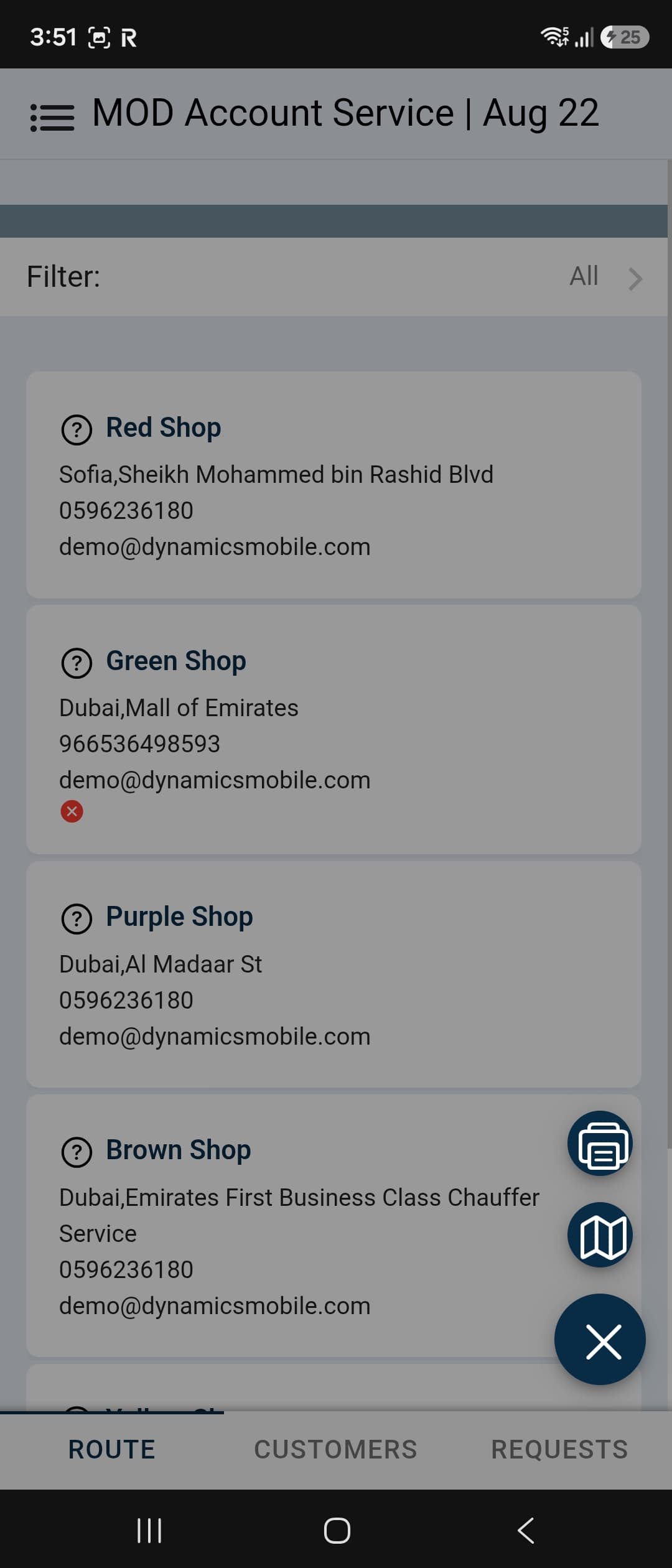 Planned Customer Visits