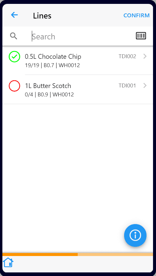 Warehouse App — Screen 3
