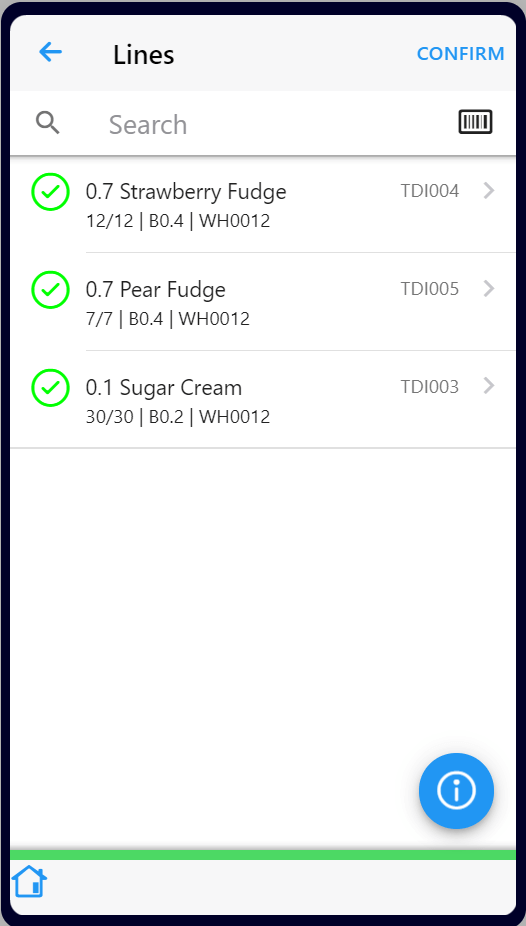 Warehouse App — Screen 5